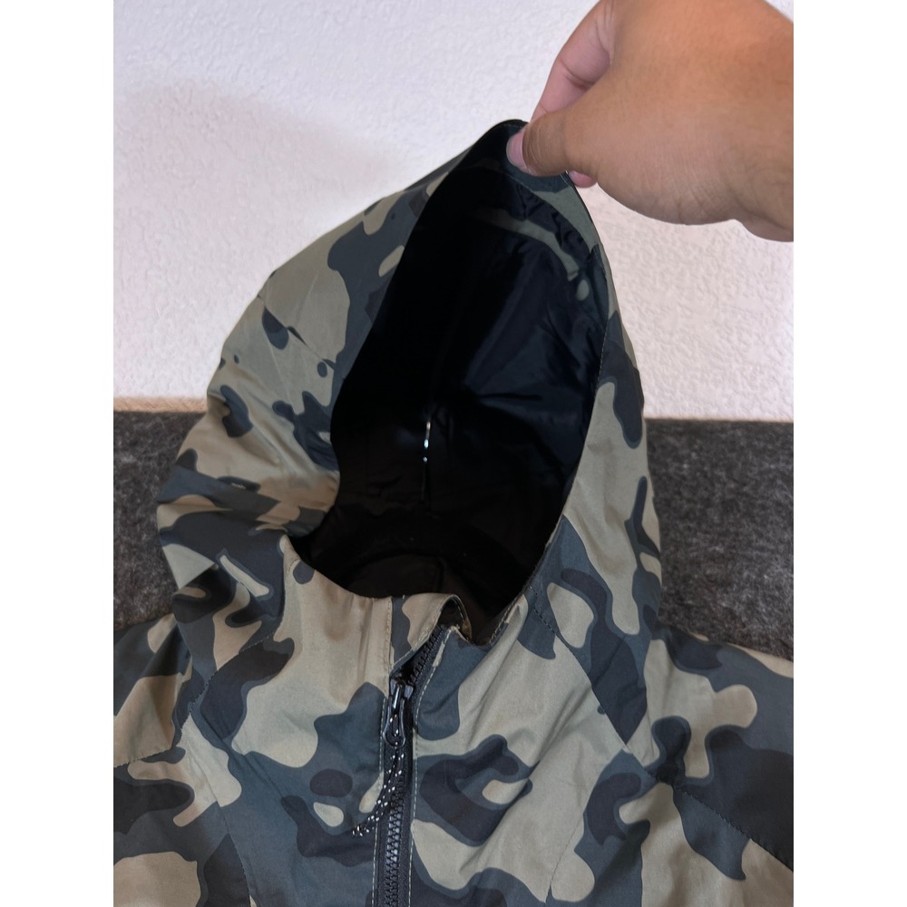 Mountain Hardwear Kor Preshell Anorak Camo Pullover Jacket Green Black Men Large - Picture 4 of 11